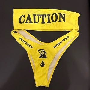 Caution swimwear